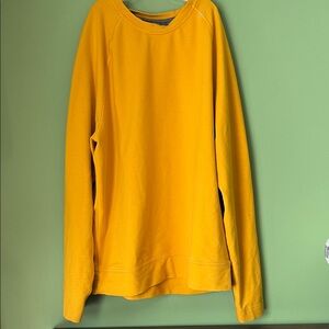 Yellow and grey lululemon crewneck